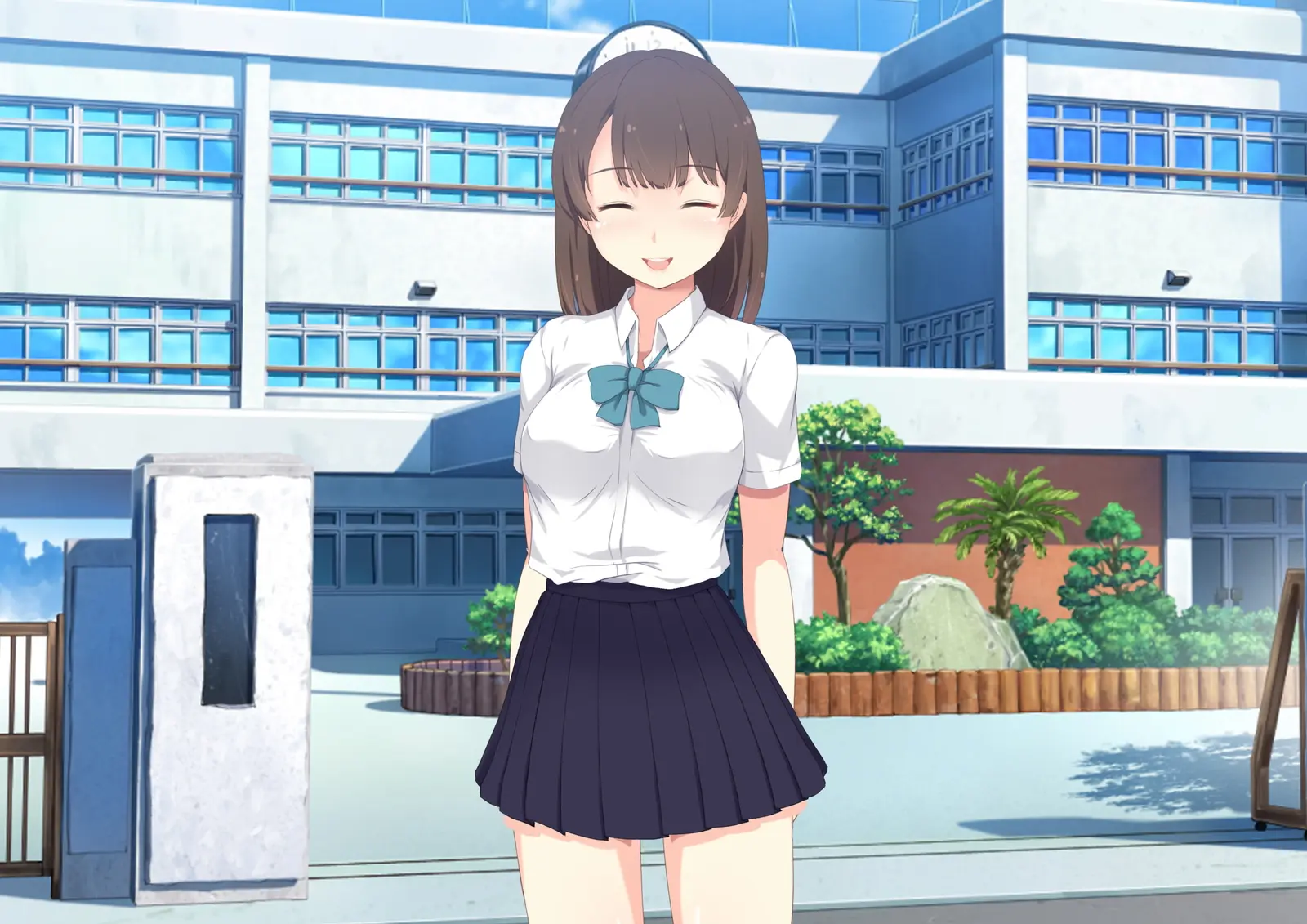 Daremo Inai Bokou Wa JK To Ore No Sex Himitsu Kichi | 아무도 없는 모교는 여고생과 나의 섹스 비밀기지